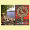 Chalmers Clan Badge Scottish Family Name Fridge Magnets Set of 2