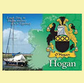 Hogan Coat of Arms Irish Family Name Fridge Magnets Set of 2