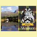Walker Coat of Arms Scottish Family Name Fridge Magnets Set of 2