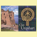 Urquhart Clan Badge Scottish Family Name Fridge Magnets Set of 2
