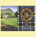Thomson Clan Badge Scottish Family Name Fridge Magnets Set of 2