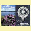 Lamont Clan Badge Scottish Family Name Fridge Magnets Set of 4