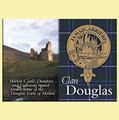 Douglas Clan Badge Scottish Family Name Fridge Magnets Set of 2