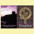 Donaldson Clan Badge Scottish Family Name Fridge Magnets Set of 4