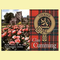 Cumming Clan Badge Scottish Family Name Fridge Magnets Set of 2