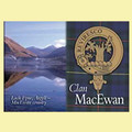 MacEwan Clan Badge Scottish Family Name Fridge Magnets Set of 2