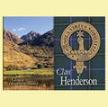 Henderson Clan Badge Scottish Family Name Fridge Magnets Set of 4