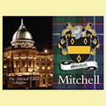 Mitchell Coat of Arms Scottish Family Name Fridge Magnets Set of 2