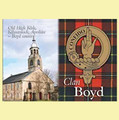 Boyd Clan Badge Scottish Family Name Fridge Magnets Set of 2