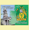 Sheridan Coat of Arms Irish Family Name Fridge Magnets Set of 2