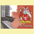 McNamara Coat of Arms Irish Family Name Fridge Magnets Set of 2