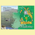Malone Coat of Arms Irish Family Name Fridge Magnets Set of 2