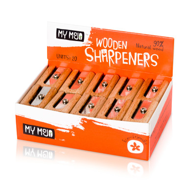 Wooden Sharpeners Box of 20 Open