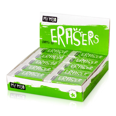 Box of 20 My Mojo PVC Free Erasers