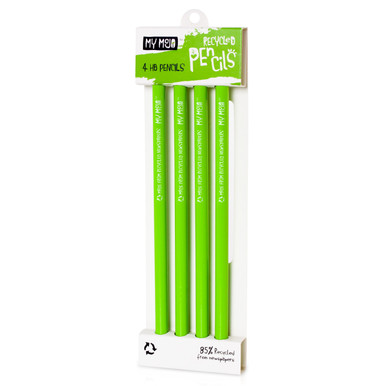 Recycled Newspaper Pencils - 4 Pack