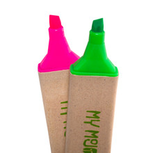 Recycled Pink and Green Highlighters
