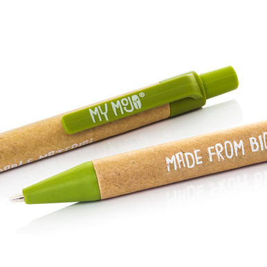 Green Biodegradable Pen Close Up