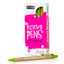 Box of 12 Green Biodegradable Pens 