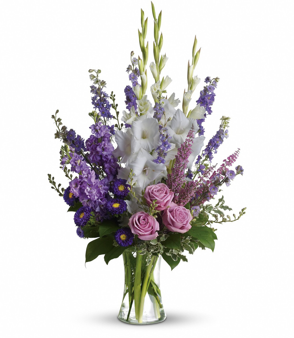 Purple Memories Funeral Arrangement Funeral Flowers Delivery