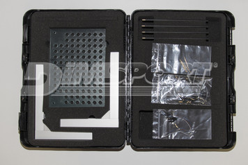 BNP POSITIONING FRAME for New Trasdata Master and Slave, structure with 4 sticks (needle tips) for ECU reading/programming. Provided with hard container also suitable to contain K34DIMA (metal positioning frame