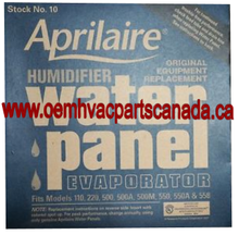 OEM #10 Aprilaire Humidifier Water Panel Pad 500 550 Pack of 2