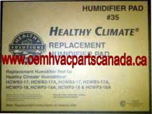 Healthy Climate Humidifier X2661 Water Panel # 35 case. 2