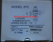 LAWLER THERMOSTATIC MIXING VALVE 1/2" MODEL 570 008682100
