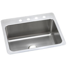 ELKAY  DLSR2722100 Lustertone Classic Stainless Steel 27" x 22" x 10", 0-Hole Single Bowl Dual Mount Sink