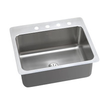ELKAY  DLSR272210PD0 Lustertone Classic Stainless Steel 27" x 22" x 10", 0-Hole Single Bowl Dual Mount Sink with Perfect Drain