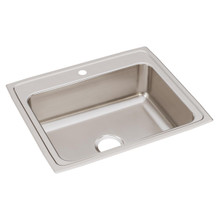 ELKAY  LRQ25211 Lustertone Classic Stainless Steel 25" x 21-1/4" x 7-7/8", 1-Hole Single Bowl Drop-in Sink with Quick-clip