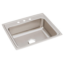 ELKAY  LRQ25213 Lustertone Classic Stainless Steel 25" x 21-1/4" x 7-7/8", 3-Hole Single Bowl Drop-in Sink with Quick-clip