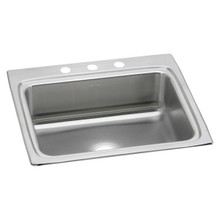 ELKAY  LRQ25223 Lustertone Classic Stainless Steel 25" x 22" x 8-1/8", 3-Hole Single Bowl Drop-in Sink with Quick-clip