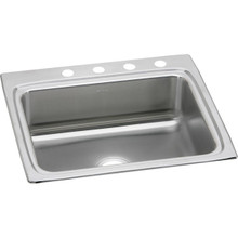 ELKAY  LRQ25224 Lustertone Classic Stainless Steel 25" x 22" x 8-1/8", 4-Hole Single Bowl Drop-in Sink with Quick-clip