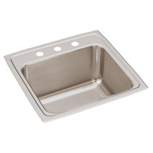ELKAY  DLR1919103 Lustertone Classic Stainless Steel 19-1/2" x 19" x 10-1/8", 3-Hole Single Bowl Drop-in Laundry Sink