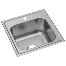 ELKAY  DPC12020101 Dayton Stainless Steel 20" x 20" x 10-1/8", 1-Hole Single Bowl Drop-in Laundry Sink