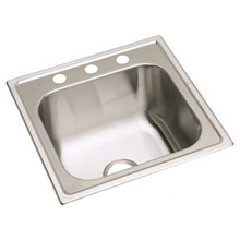 ELKAY  DPC12020103 Dayton Stainless Steel 20" x 20" x 10-1/8", 3-Hole Single Bowl Drop-in Laundry Sink