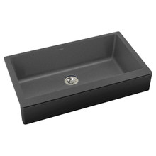 ELKAY  ELXUFP3620CH0 Quartz Luxe 35-7/8" x 20-15/16" x 9" Single Bowl Farmhouse Sink with Perfect Drain, Charcoal