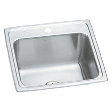 ELKAY  DLR191910PD1 Lustertone Classic Stainless Steel 19-1/2" x 19" x 10-1/8", 1-Hole Single Bowl Drop-in Laundry Sink w/Perfect Drain
