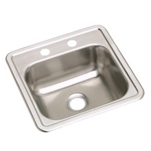 ELKAY  DW10115153 Dayton Stainless Steel 15" x 15" x 5-3/16", 3-Hole Single Bowl Drop-in Bar Sink with 2" Drain Opening (10 Pack)