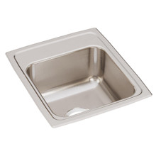 ELKAY  LRQ15170 Lustertone Classic Stainless Steel 15" x 17-1/2" x 7-5/8", 0-Hole Single Bowl Drop-in Bar Sink with Quick-clip