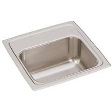 ELKAY  BLR150 Lustertone Classic Stainless Steel 15" x 15" x 7-1/8", 0-Hole Single Bowl Drop-in Bar Sink with 2" Drain