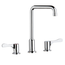 ELKAY  LKD2437BHC 8" Centerset Concealed Deck Mount Faucet with Arc Tube Spout and 4" Lever Handles Chrome