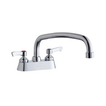 ELKAY  LK406AT14L2 4" Centerset with Exposed Deck Faucet with 14" Arc Tube Spout 2" Lever Handles