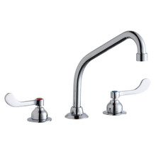 ELKAY  LK800HA08T4 8" Centerset with Concealed Deck Faucet with 8" High Arc Spout 4" Wristblade Handles Chrome