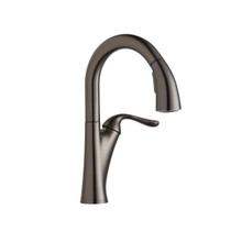 ELKAY  LKHA4032AS Harmony Single Hole Bar Faucet with Pull-down Spray and Forward Only Lever Handle -Antique Steel