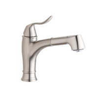 ELKAY  LKEC1042NK Explore Single Hole Bar Faucet with Pull-out Spray Lever Handle Brushed Nickel