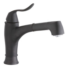 ELKAY  LKEC1042RB Explore Single Hole Bar Faucet with Pull-out Spray Lever Handle Oil Rubbed Bronze