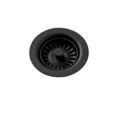 ELKAY  LKQS35CA Polymer Drain Fitting with Removable Basket Strainer and Rubber Stopper -Caviar