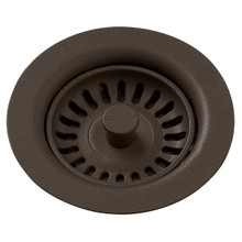 ELKAY  LKQS35CN Polymer Drain Fitting with Removable Basket Strainer and Rubber Stopper -Chestnut