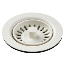 ELKAY  LKQS35PA Polymer Drain Fitting with Removable Basket Strainer and Rubber Stopper -Parchment